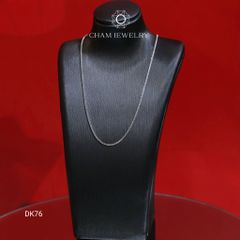 Dây Chuyền DK76 CHAM JEWELRY, Dây Mì Hộp Vuông Bản 0.8mm ( Barcode TDY32 ).