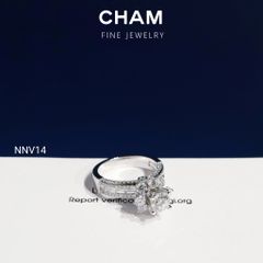 Nhẫn Nữ NNV14 Vàng 10k Chủ 5.4mm Kim Cương Lab Grown Diamond
