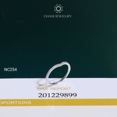 Nhẫn NC254 CHAM JEWELRY, Nhẫn Full Đá Moissanite (Barcode OCNN106)