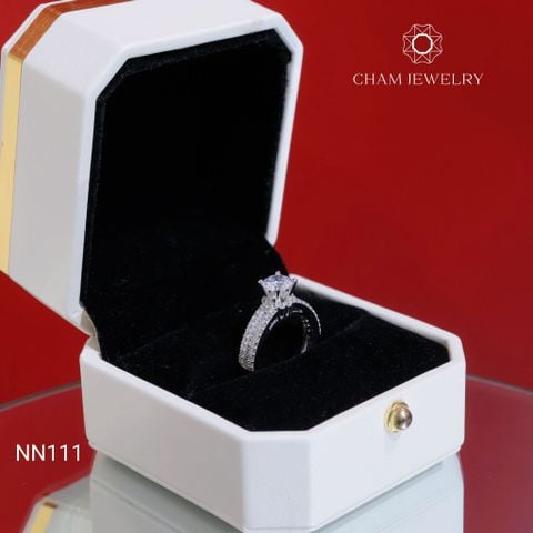 Nhẫn CHAM JEWELRY NN111, Chủ 6.0mm (Barcode TNN1501)