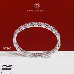 Vòng Tay CHAM JEWELRY VT260, Vòng Kiểu Đá Tam Giác Bản 5.0mm (Barcode PVH380)