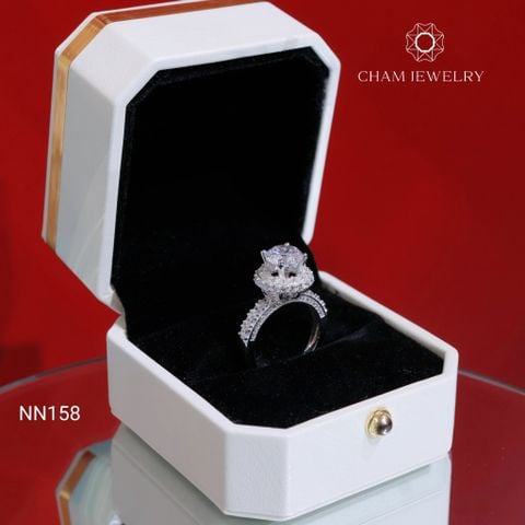 Nhẫn NN158 CHAM JEWELRY, Chủ 8.0mm (Barcode TNN1773).