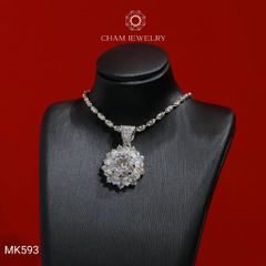 Mặt Dây Chuyền MK593 CHAM JEWELRY, Chủ 6.5mm (Barcode TMA1269).
