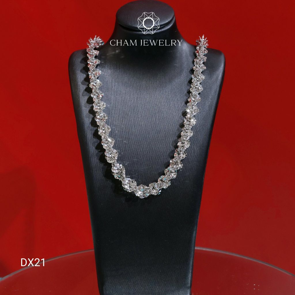 Dây Chuyền CHAM JEWELRY DX21, Dây Xoắn Hạt Dưa Bản 6.5mm (Barcode TDBC833-TDBC692)