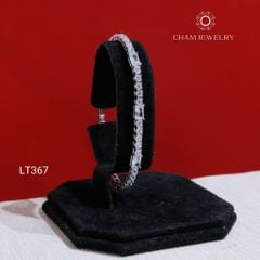 Lắc Tay LT367 CHAM JEWELRY , Lắc Đá Chữ Nhật Kết 3.0mm (Barcode KLT70).