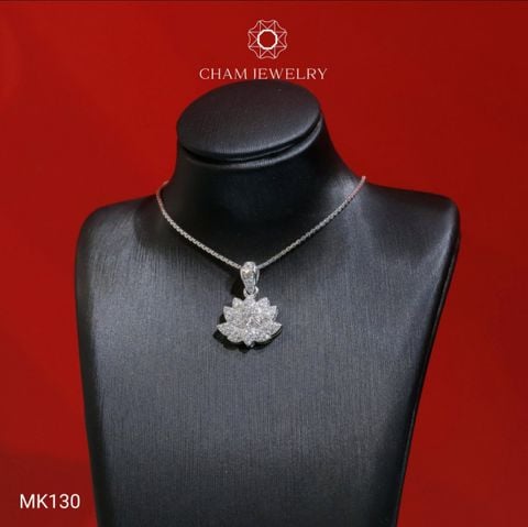 Mặt Dây Chuyền MK130 CHAM JEWELRY, Mặt Hoa Sen (Barcode TMA1560)