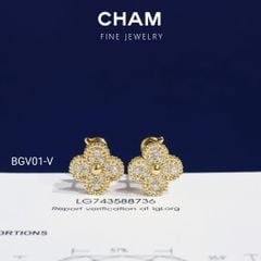 Hoa Tai BGV01 Vàng 10k Kim Cương Lab Grown Diamond