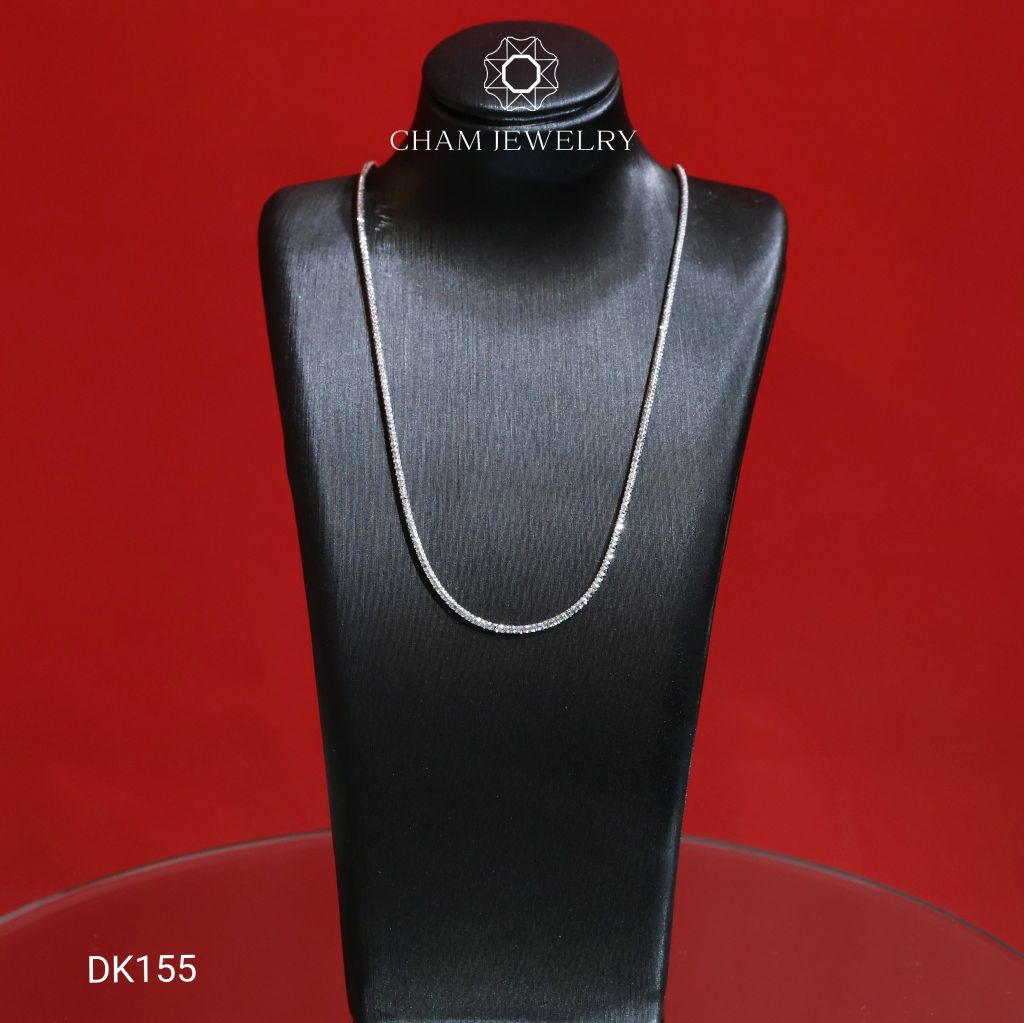 Dây Chuyền DK155 CHAM JEWELRY, Dây Mì Kim Cương 1.2mm (Barcode CH2D20).