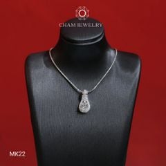 Mặt Dây Chuyền MK22 CHAM JEWELRY, Mặt Giọt Nước, Chủ 5.0mm (Barcode TMX388)