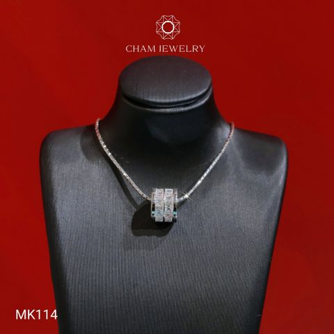 Mặt Dây Chuyền MK114 CHAM JEWELRY, Mặt Xỏ Kiểu Đồng Tiền (Barcode TMX409)