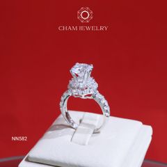 Nhẫn NN582 CHAM JEWELRY, Chủ 7.5mm (Barcode CNNK62)