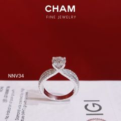 Nhẫn Nữ NNV34 Chủ 7.0 Vàng 10k Kim Cương Lab Grown Diamond