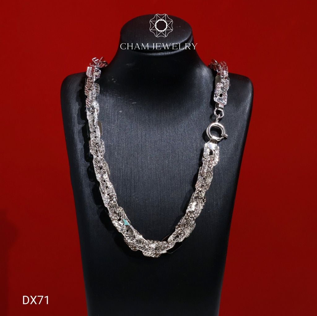 Dây Xoắn DX71 CHAM JEWELRY, Dây Xoắn Vuông Chạm Máy Bản 6.0mm (TDBC912)