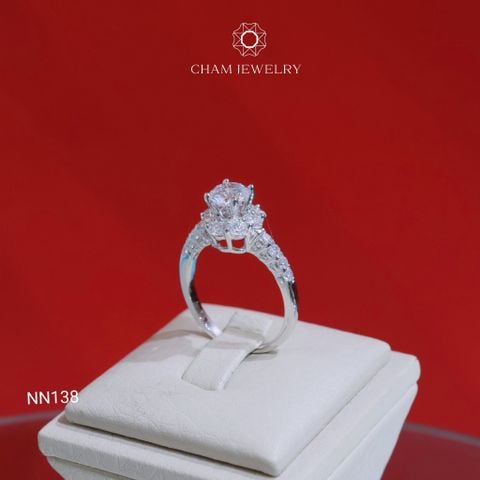 Nhẫn NN138 CHAM JEWELRY, Chủ 6.0mm (Barcode TNN1747).