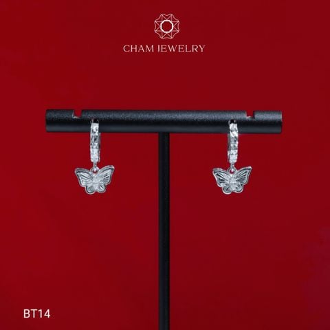 Hoa Tai CHAM JEWERLY BT14, Hoa Tai Kiểu Bướm ( Barcode TBT872).