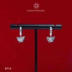 Hoa Tai CHAM JEWERLY BT14, Hoa Tai Kiểu Bướm ( Barcode TBT872).