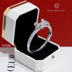 Vòng Tay CHAM JEWELRY VT256, Vòng Nơ Kiểu Full Đá 4.5mm (Barcode PVH408)