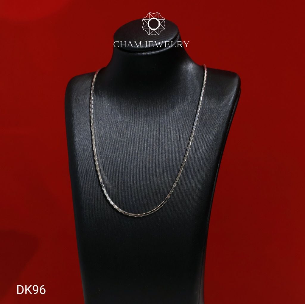 Dây Chuyền CHAM JEWELRY DK96, Dây Mì Kim Cương Bản 1.3mm (Barcode CDYR0691-TDY698- TDBC868)