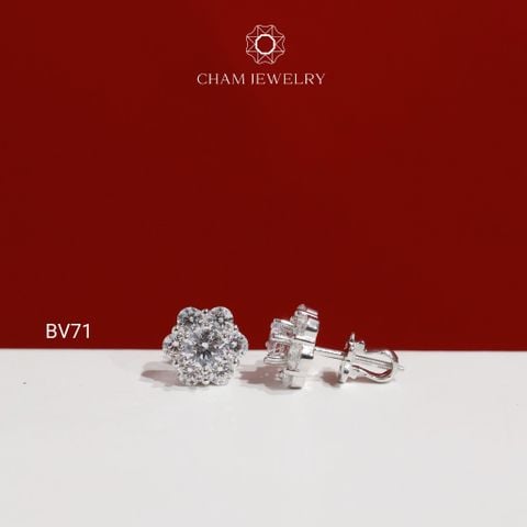 Hoa Tai BV71 CHAM JEWELRY, Chủ 4.5mm (Barcode TBV21).