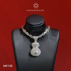 Mặt Dây Chuyền MK108 CHAM JEWELRY, Mặt Túi Tiền Bản Lớn (Barcode TMA846).