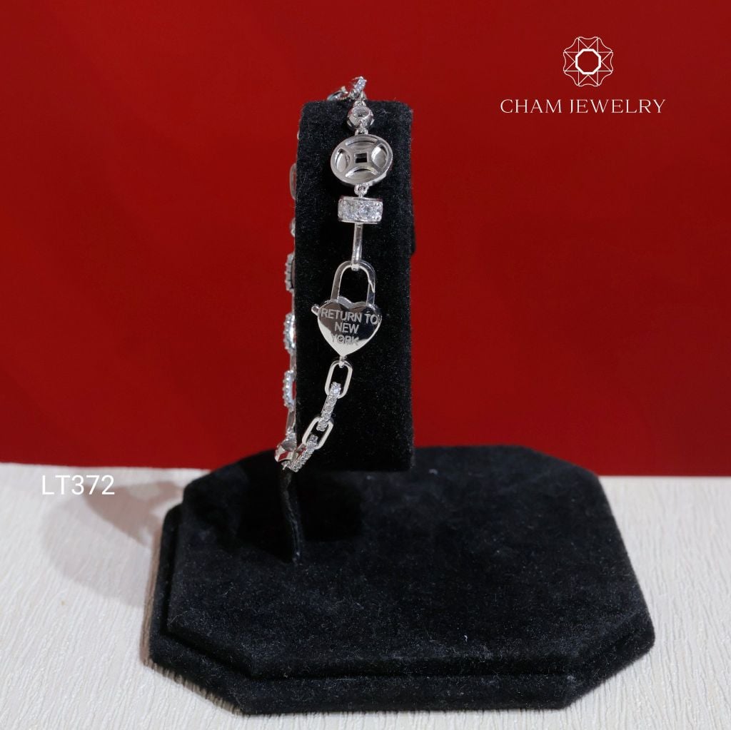 Lắc Tay LT372 CHAM JEWELRY , Lắc Tay Chìa Khóa Tim (Barcode KLT50).