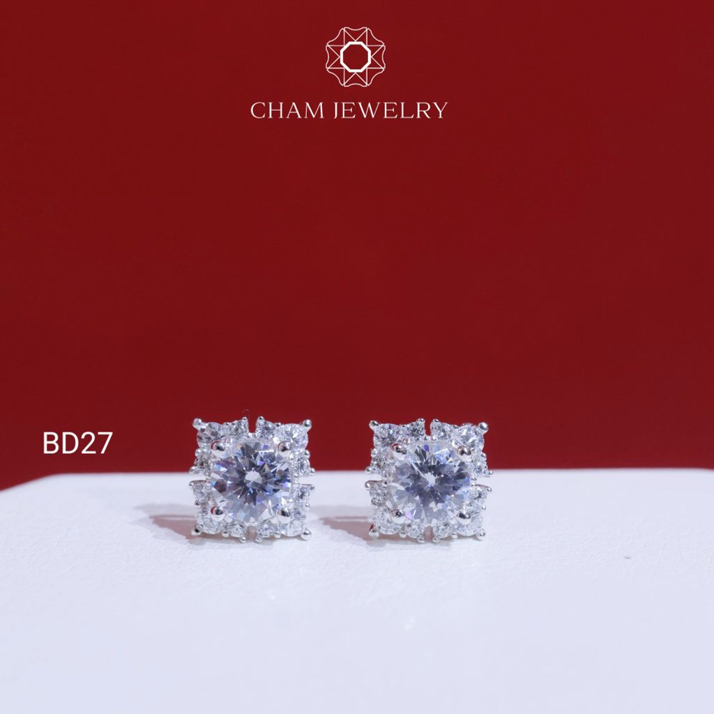 Hoa Tai CHAM JEWERLY BD27, Chủ 4.5mm (Barcode TBD1454)