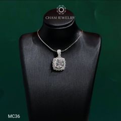 Mặt Dây Chuyền MC36 CHAM JEWELRY , Chủ 8.0mm Moissanite C&C (C-OCM18)