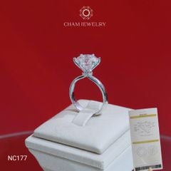 Nhẫn NC177 CHAM JEWELRY, Full Đá Moissanite Chủ 10.0mm (Barcode ONNU213)