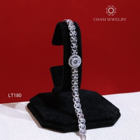 Lắc Tay LT180 CHAM JEWELRY, Viên Chủ 8.0mm (Barcode TLT1175).