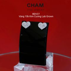 Hoa Tai BDV27 Vàng 10k Kim Cương Lab Grown Diamond