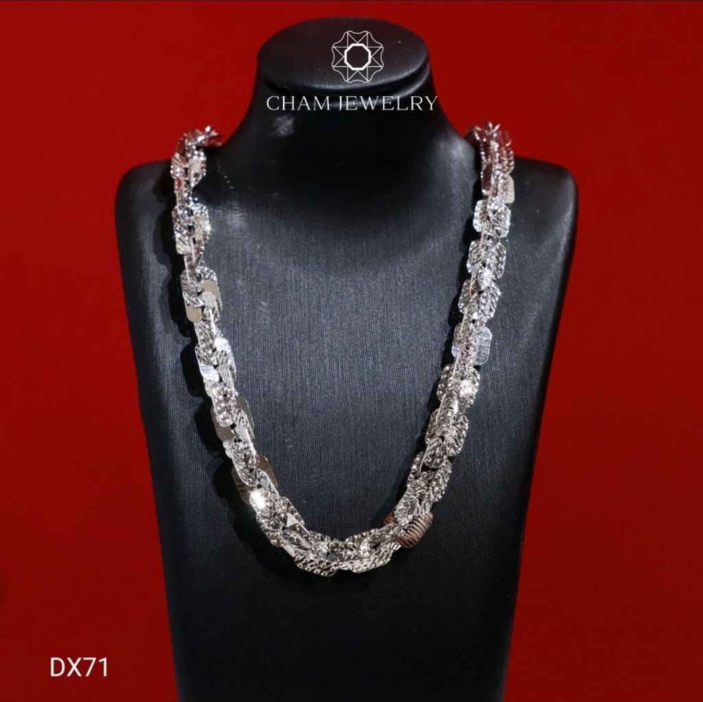 Dây Xoắn DX71 CHAM JEWELRY, Dây Xoắn Vuông Chạm Máy Bản 6.0mm (TDBC912)
