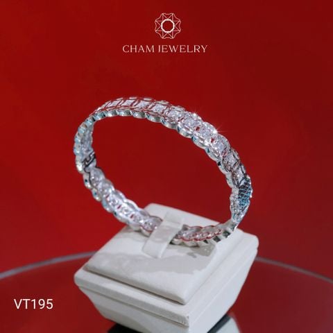 Vòng Tay VT195 CHAM JEWELRY, Vòng Kim Tiền, Bản 8.0mm (Barcode CV7881)