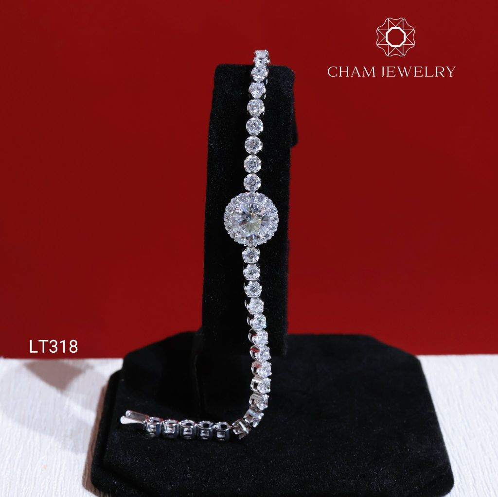 Lắc Tay LT318 CHAM JEWELRY, Chủ 8.0mm (Barcode TLT1305).