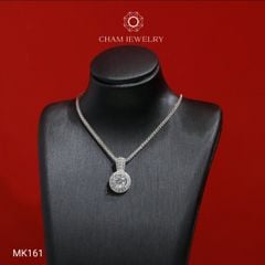 Mặt Dây Chuyền MK161 CHAM JEWELRY, Mặt Halo Tròn Chủ 6.0mm (Barcode TMX423).