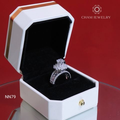 Nhẫn NN79 CHAM JEWELRY , Chủ 6.5mm (Barcode TNN1203)