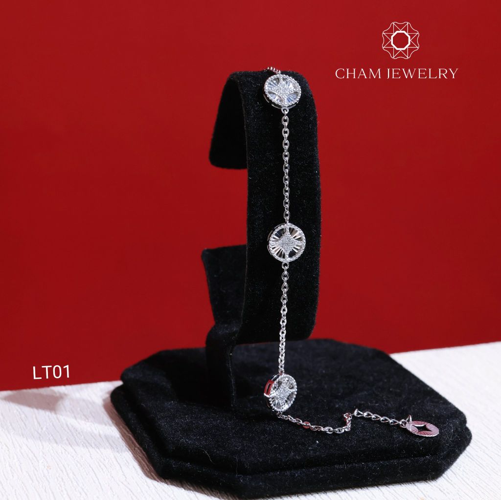Lắc Tay LT01 CHAM JEWELRY, Lắc Tay Kim Tiền (Barcode TLT1293).