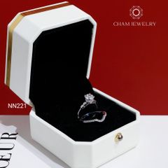 Nhẫn NN221 CHAM JEWELRY, Nhẫn Ghép Kiểu Chủ 6.0mm  (Barcode TSET09).
