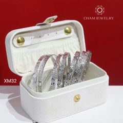 Vòng Tay XM32 CHAM JEWELRY, Bản 4.0mm (Barcode TXC31).
