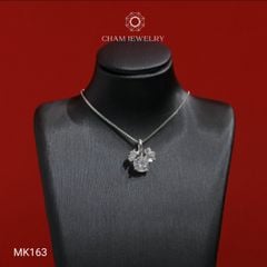 Mặt Dây Chuyền MK163 CHAM JEWELRY, Mặt Hoa Lá Chủ 6.0mm (Barcode TMX248).