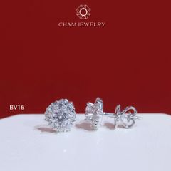 Hoa Tai CHAM JEWERLY BV16, Chủ 4.0mm (Barcode TBV468)