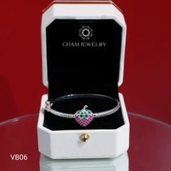 Vòng Tay Bé VB06 CHAM JEWELRY, Vòng Dâu Tây Hồng (Barcode TVEC09)