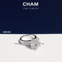 Nhẫn Nữ NNV83 Vàng 10k Chủ 5.4mm Kim Cương Lab Grown Diamond (Barcode DNU16)