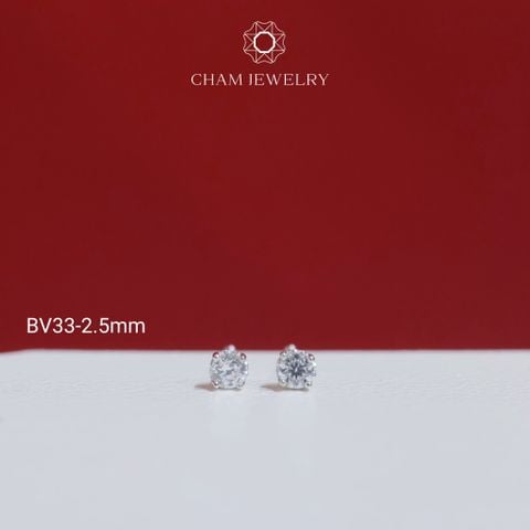 Hoa Tai BV33 CHAM JEWERLY, Bông Nụ Đá Newzealand (Barcode TBH15-TBH16-TBH14- TBH13 -TBH24-TBH109)