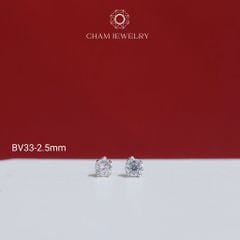 Hoa Tai BV33 CHAM JEWERLY, Bông Nụ Đá Newzealand (Barcode TBH15-TBH16-TBH14- TBH13 -TBH24-TBH109)