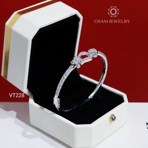 Vòng Tay VT228 CHAM JEWELRY, Vòng Kiểu Bản 3.0mm (Barcode TV207).