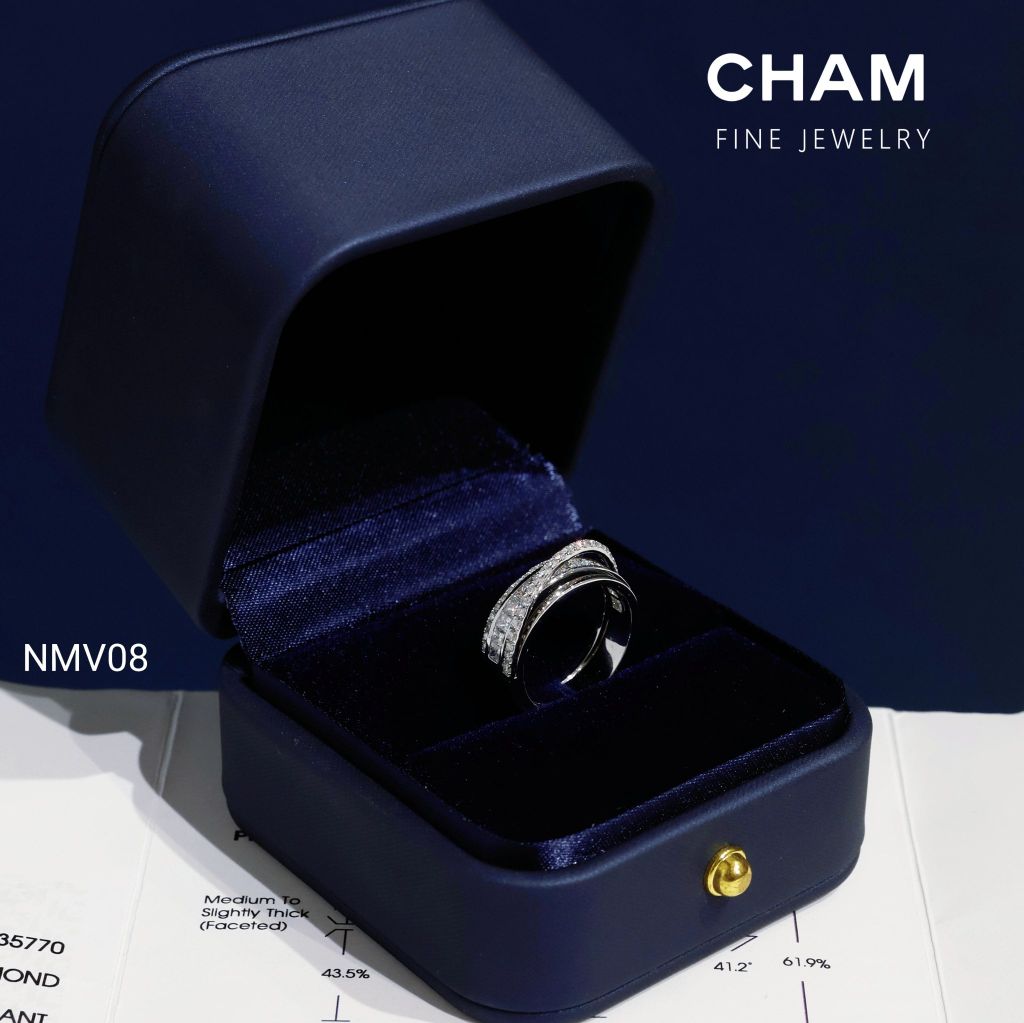 Nhẫn Nữ NMV08 Vàng 10k Kim Cương Lab Grown Diamond (Barcode CNNV04)