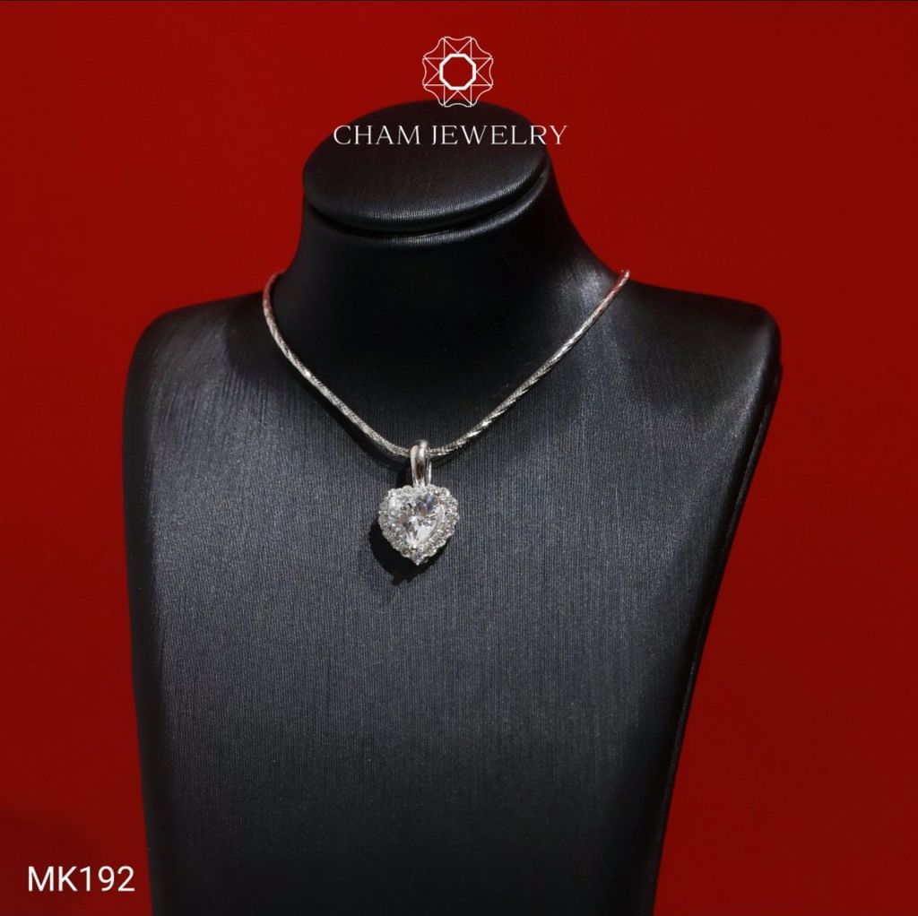 Mặt Dây Chuyền MK192 CHAM JEWELRY, Mặt Kiểu Chủ Trái Tim 5x6mm (Barcode TMX419)