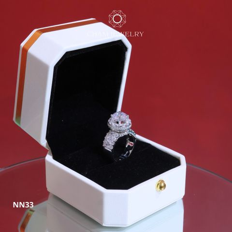 Nhẫn NN33 CHAM JEWELRY, Chủ 8.0mm (Barcode TNN1663).