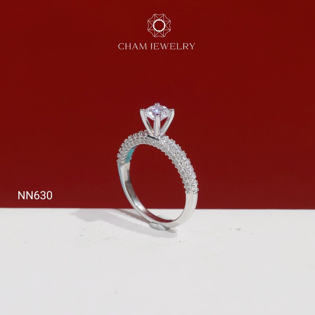 Nhẫn Nữ NN630 CHAM JEWELRY, Chủ 5.0mm ( TNN206).