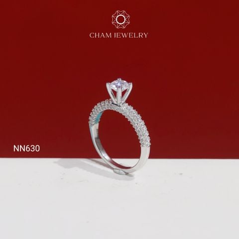 Nhẫn Nữ NN630 CHAM JEWELRY, Chủ 5.0mm ( TNN206).